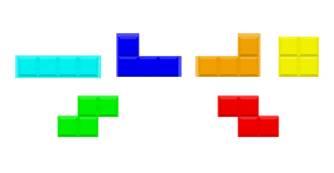 Figure 17: The Tetris blocks that we will be identifying.